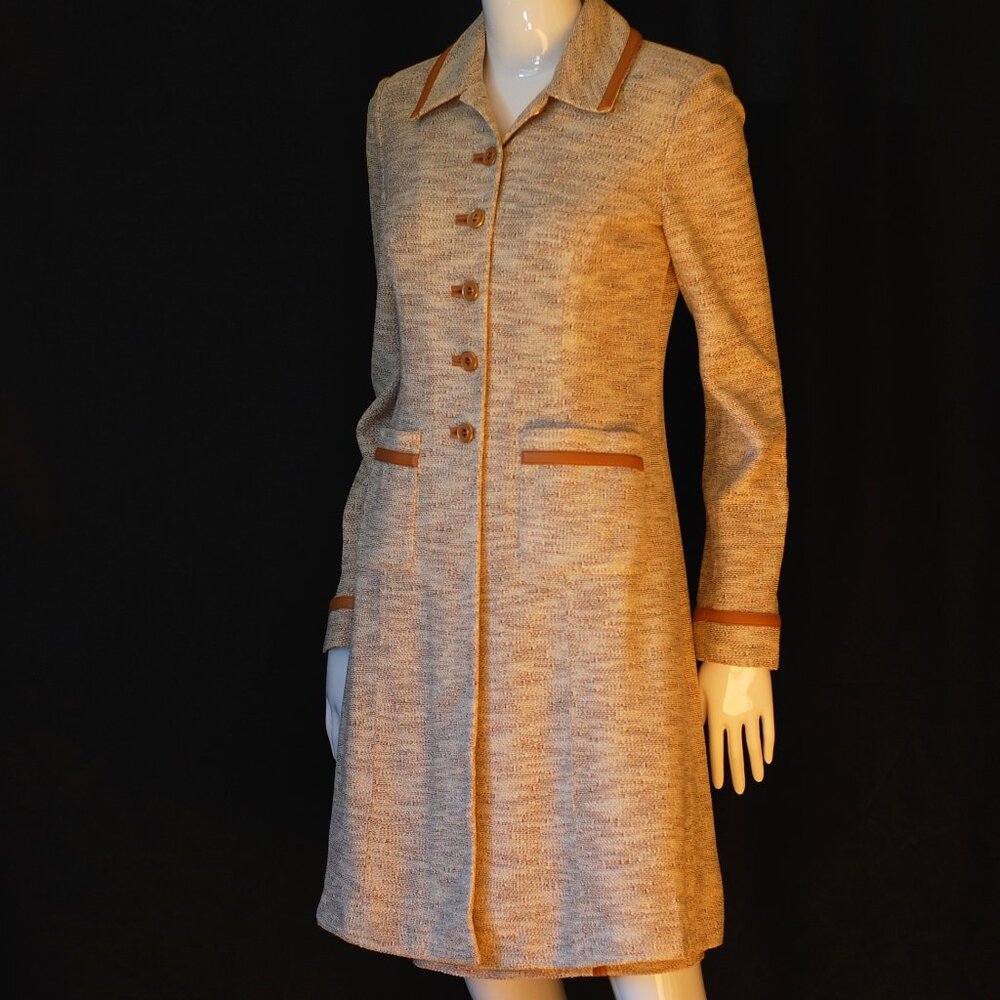 St. John Collection Leather Trimmed Three Piece Suit - USA